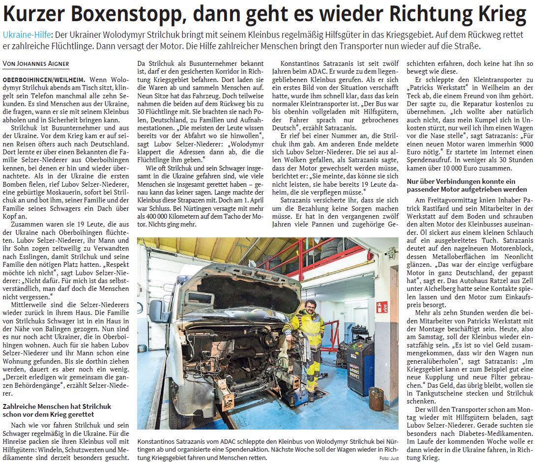 Zeitungsartikel